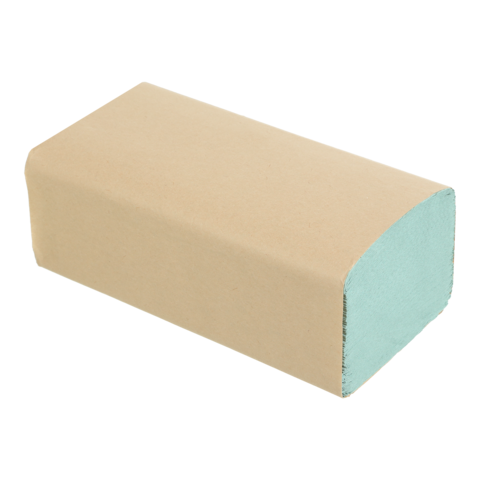 Рушники паперові макулатурні V-подібні, 200шт.23х24 см, зелений, 10100114 BuroClean